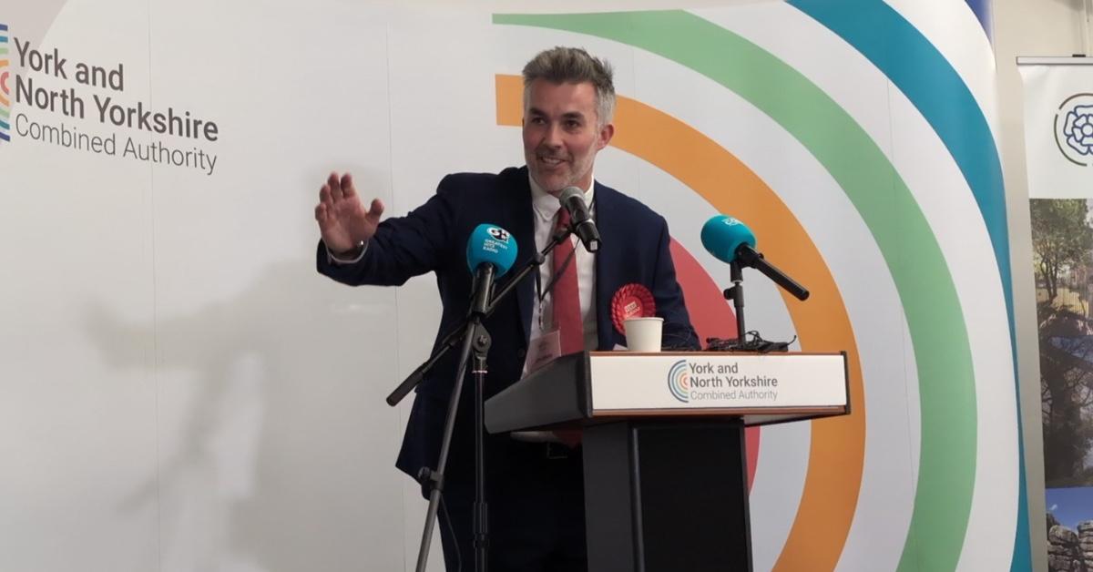 David Skaith, newly elected Mayor of York and North Yorkshire.