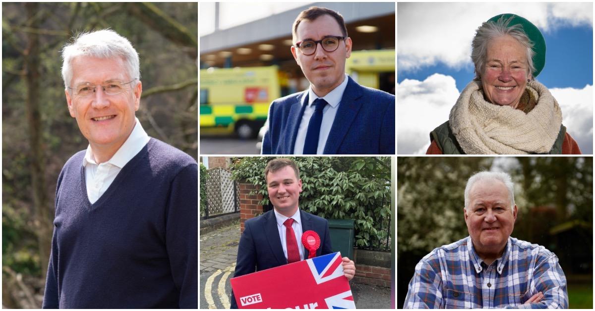 (Left, clockwise) Andew Jones, Tom Gordon, Shan Oakes, John Swales and Conrad Whitcroft.